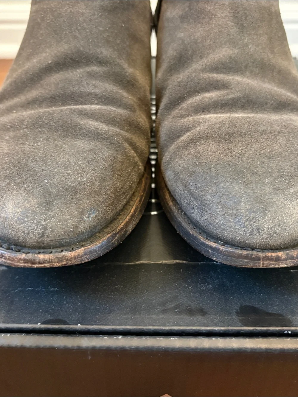 Men's Black Suede Chelsea Boots